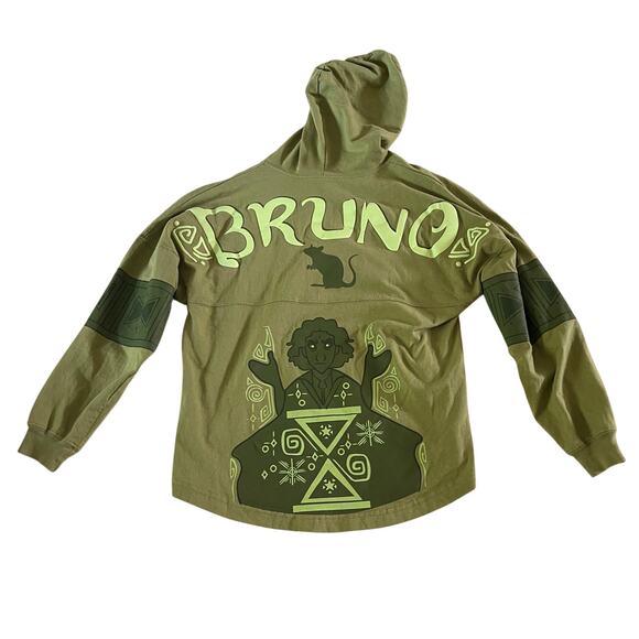 Disney Other - Disney Green Encanto Bruno Hooded Spirit Jersey Sz S Oversized
